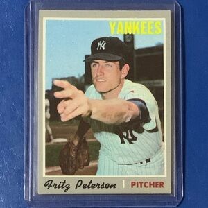 Fritz Peterson #142 1970 Topps Baseball Trading Card